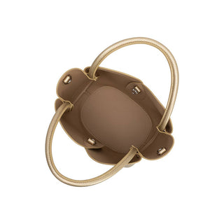 Tulip Gold Recycled Vegan Lthr Top Handle