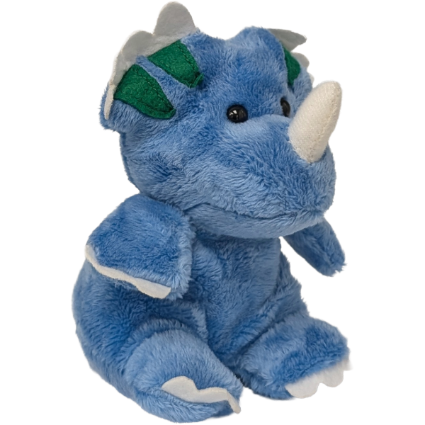 Spike the Canned Triceratops Dinosaur Plush w/Funny Jokes: Pop Top Lid