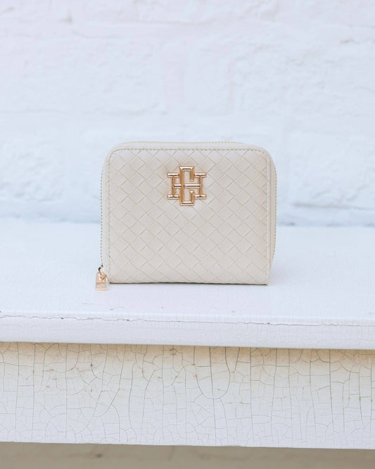 Blakely Wallet Woven Almond