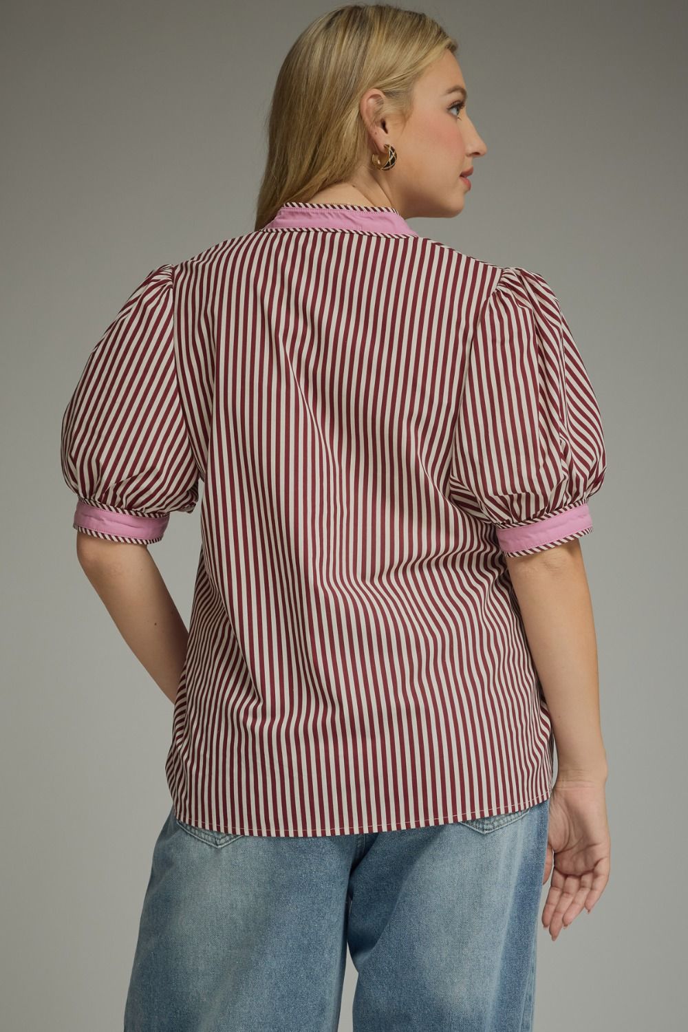 Entro Plus Maroon and Pink Stripe