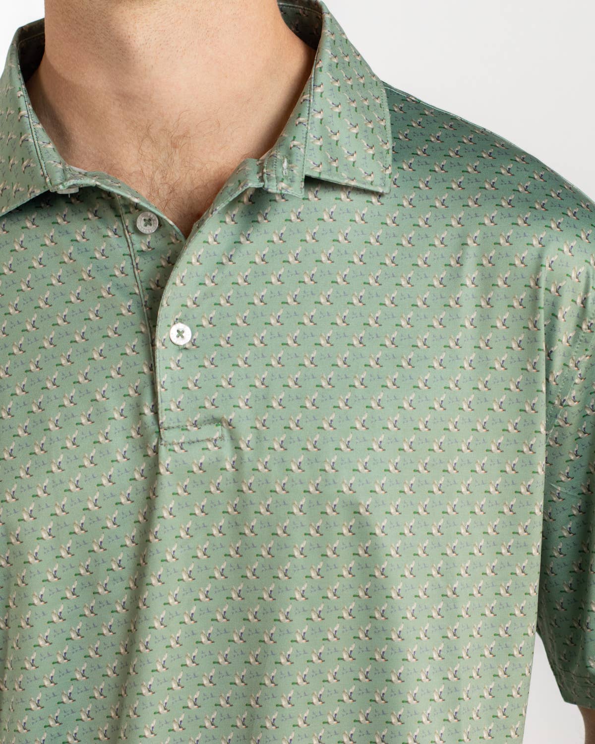 Men's Flying Mallard Performance Polo Mallard Print
