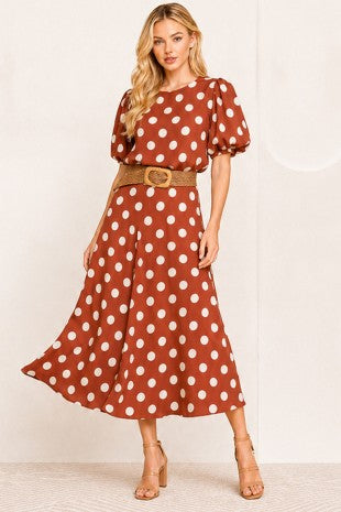 Fall Dot Skirt and Top Set