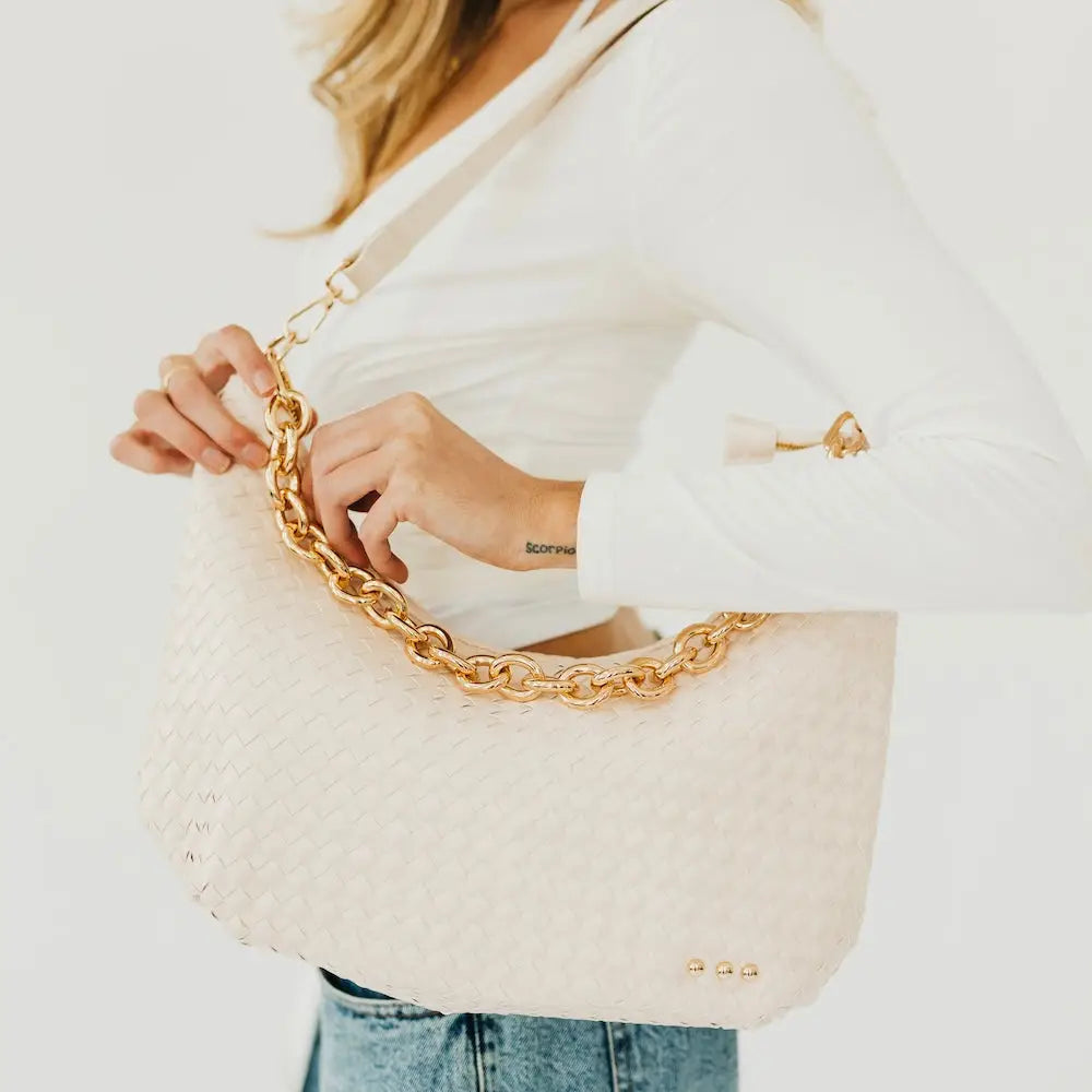 Pretty Simple Sienna Slouchy Woven Shoulder Bag