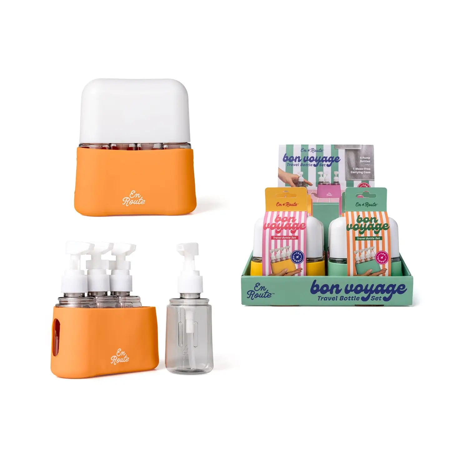 En Route Bon Voyage 4 Piece Travel Bottle Sets